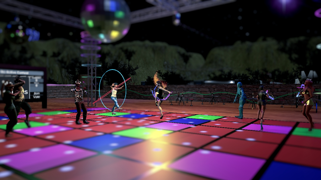 381 Club is a popular dance venue in Sinespace.  Live music and performances happen three times every week!